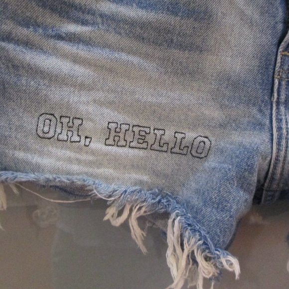 Lucky Brand High Rise Cut Off Denim Shorts - Picture 2 of 6